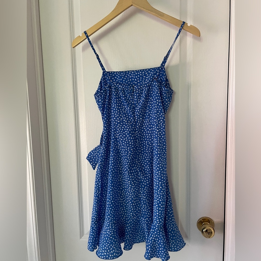 Hello Molly Blue Ruffle Mini Dress - Picture 3 of 6
